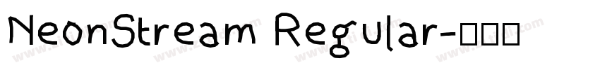 NeonStream Regular字体转换
